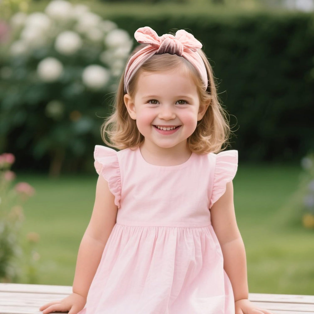 Esumun soft breathable cotton headband gentle on sensitive skin.