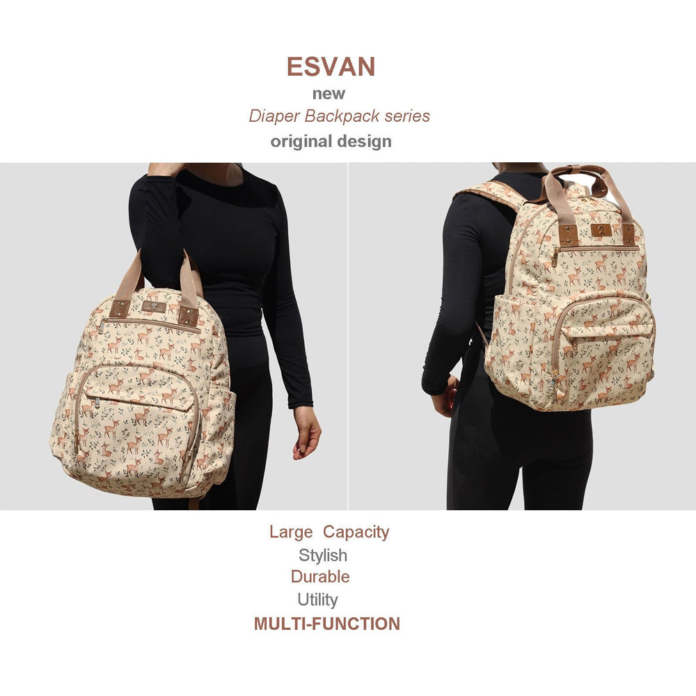 ESVAN Corduroy Fawn trolley sleeve for effortless travel
