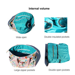 ESVAN diaper tote backpack waterproof canvas with leather trim for durability.