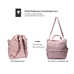 ESVAN insulated pockets keep bottles warm or cold during outings.