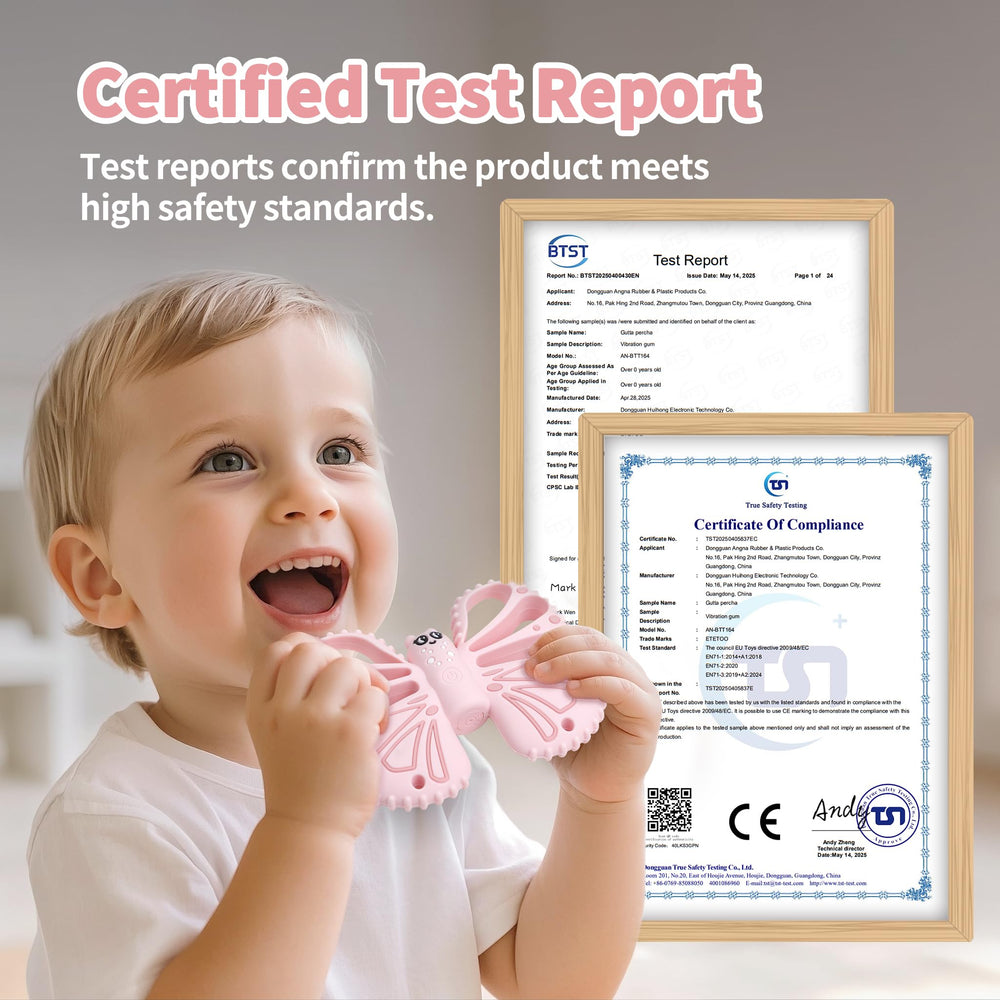 ETETOO Vibrating Teether multiple chewing points demonstrates varied textures for sensory exploration