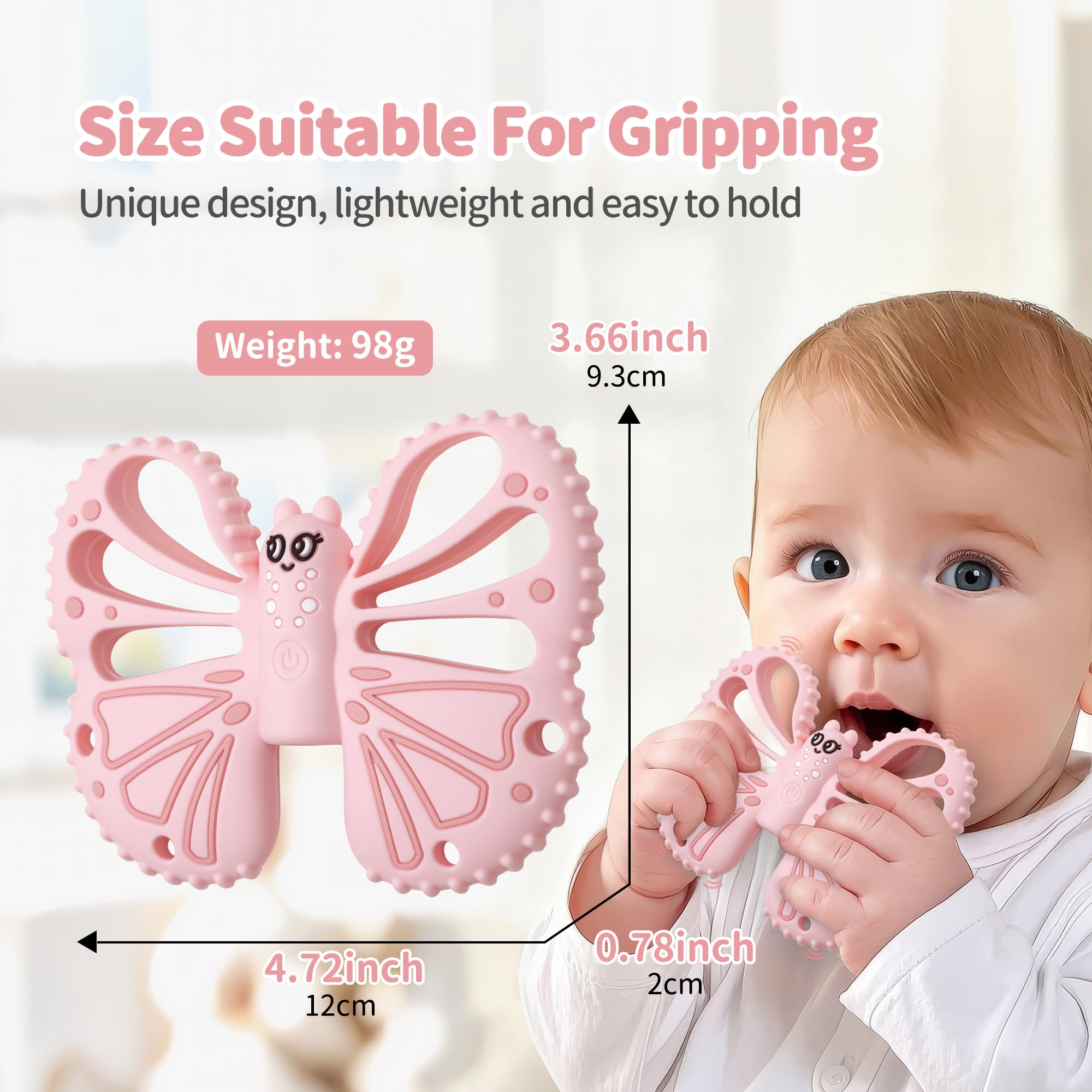 ETETOO Vibrating Teether on-the-go gift offers sensory relief for autistic children and sensory seekers