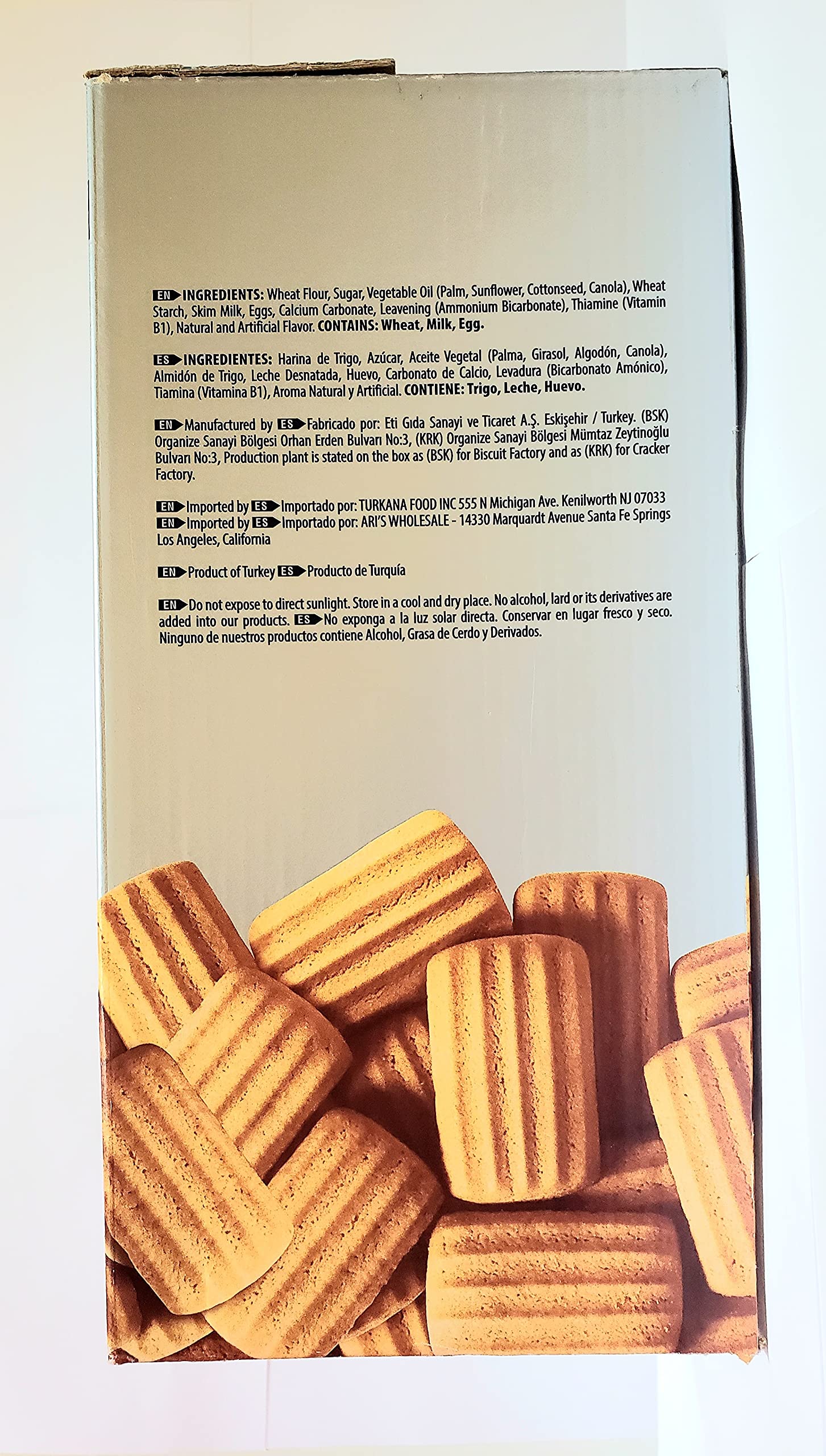 ETI Cicibebe ingredients list highlights wheat, milk, and eggs for familiar flavors