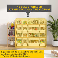 Etitlly toy storage playroom organizer maximizes space for growing toy collections.