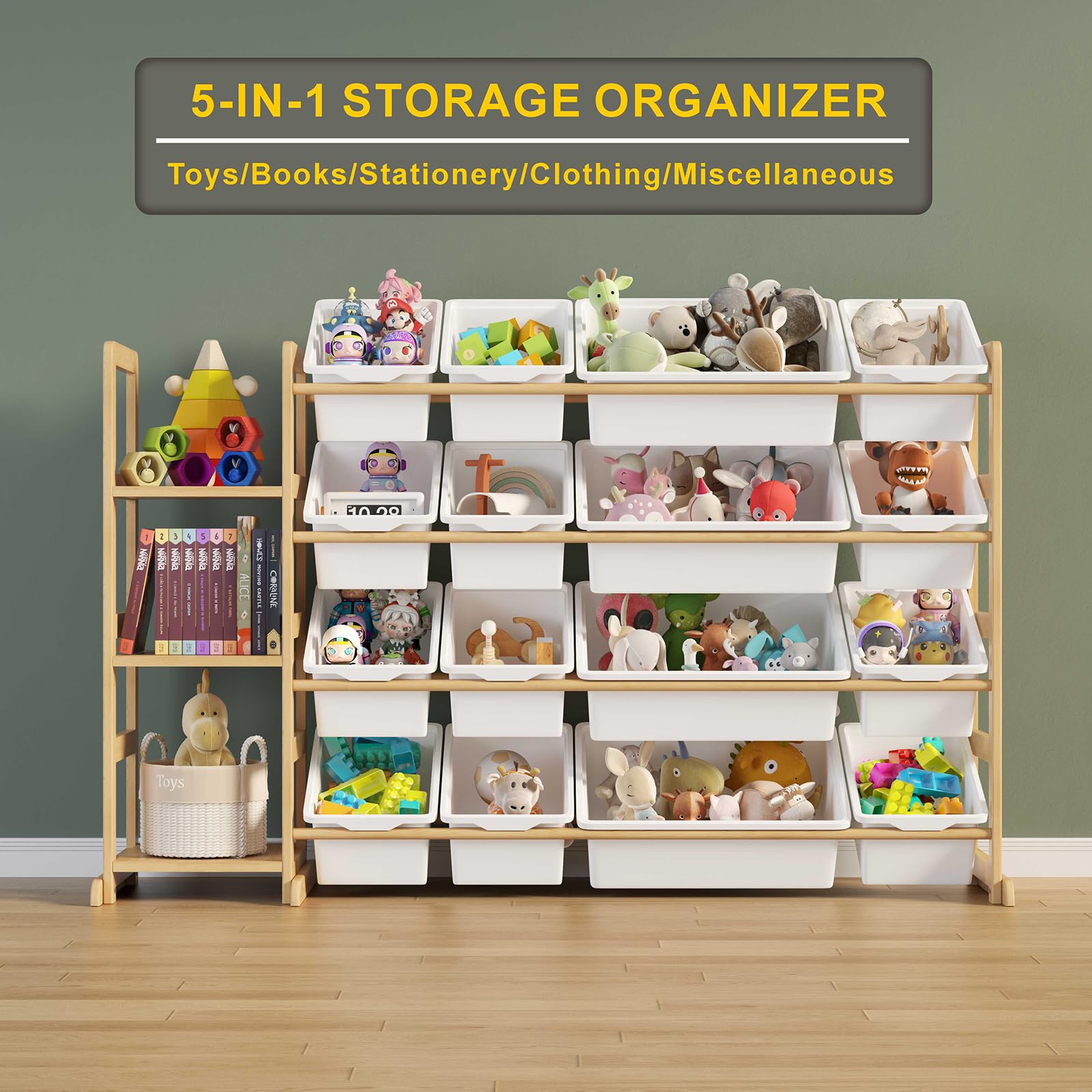 Etitlly toy storage safety-rounded-edges design offers safer play areas.