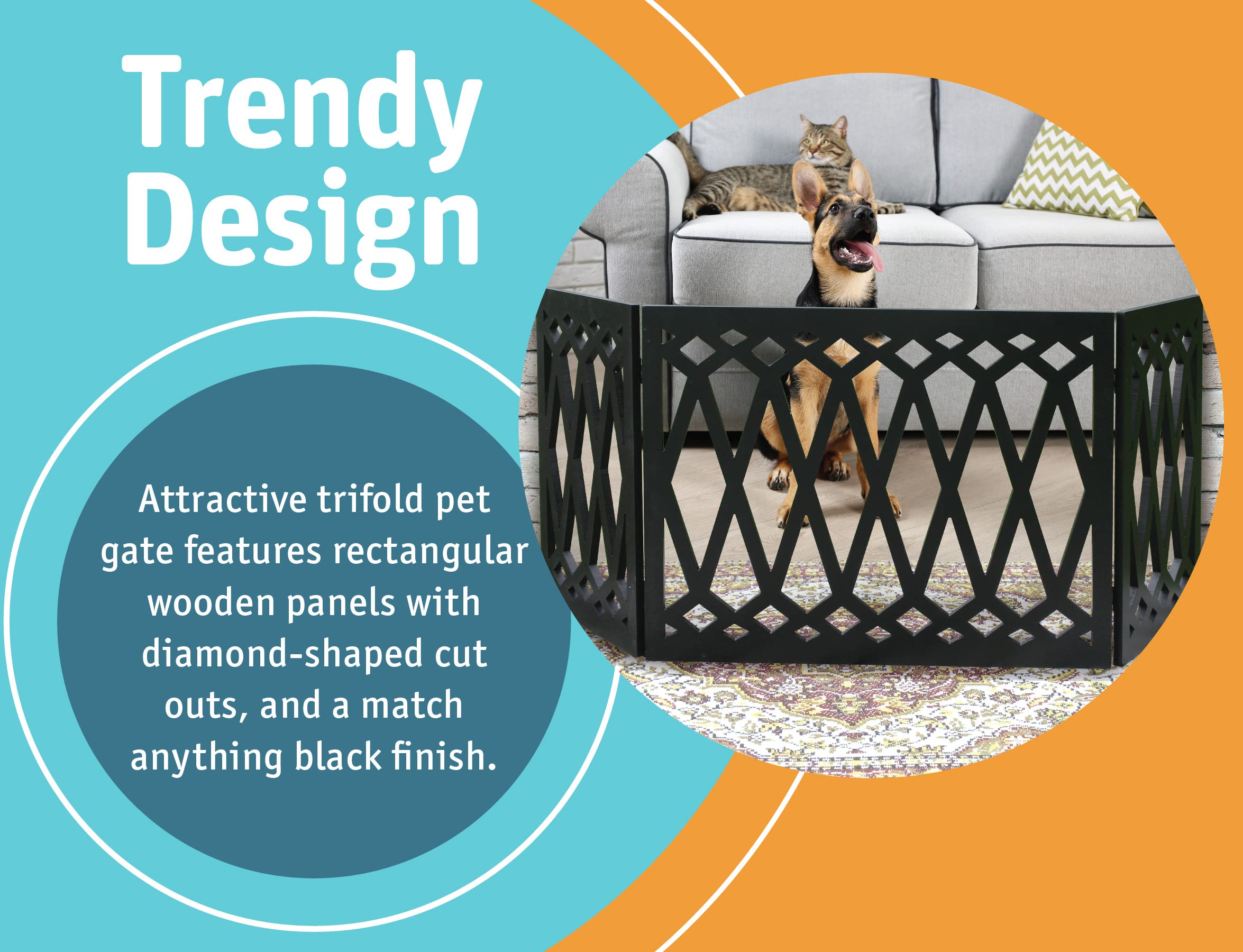 Etna gate suitable for indoor or outdoor use on porches and decks