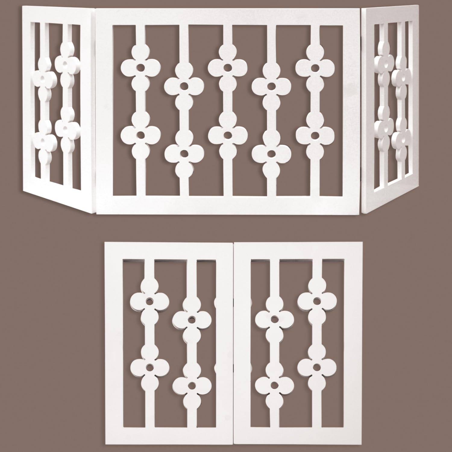 Etna gate folded for compact storage in small spaces.