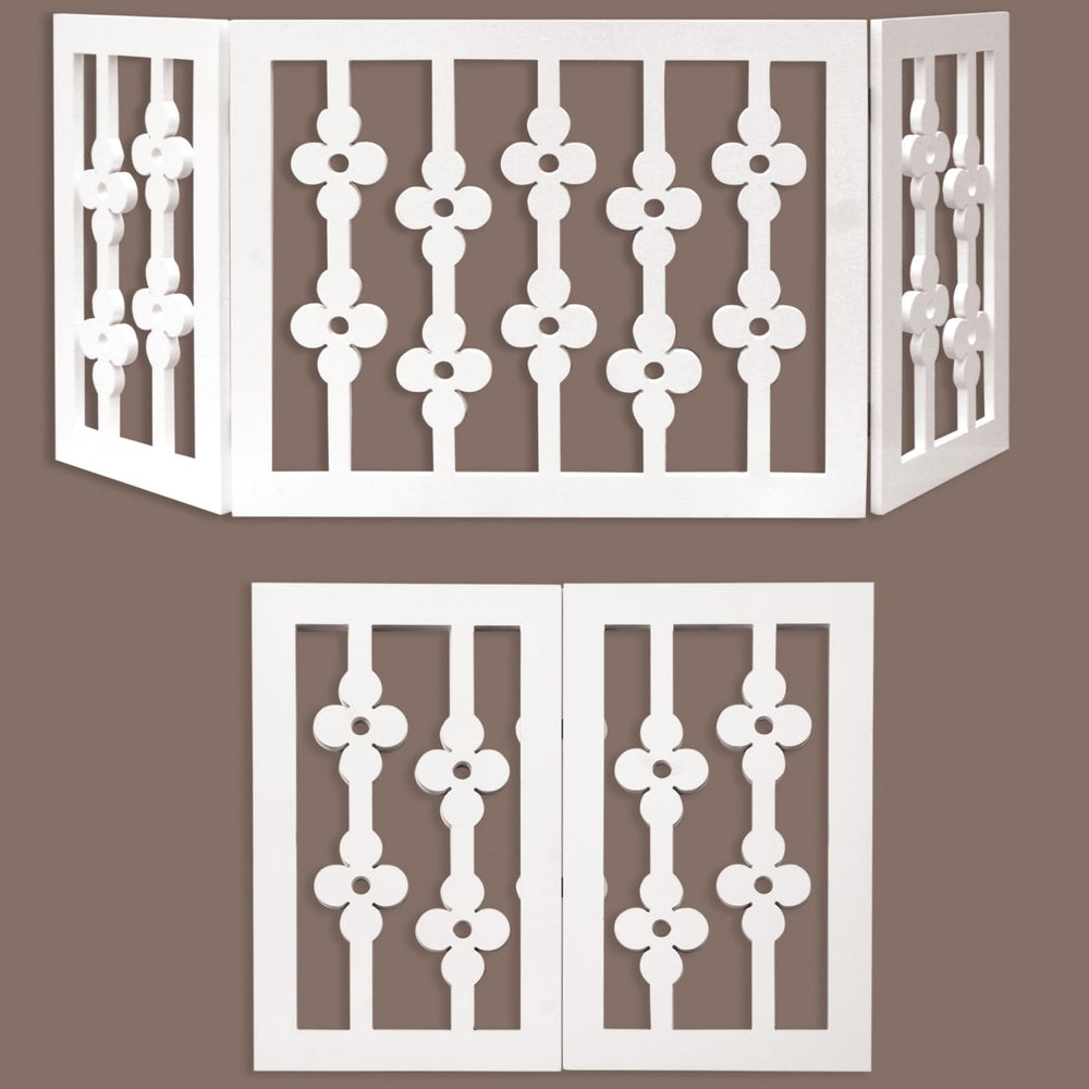 Etna gate folded for compact storage in small spaces.