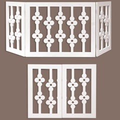 Etna gate folded for compact storage in small spaces.