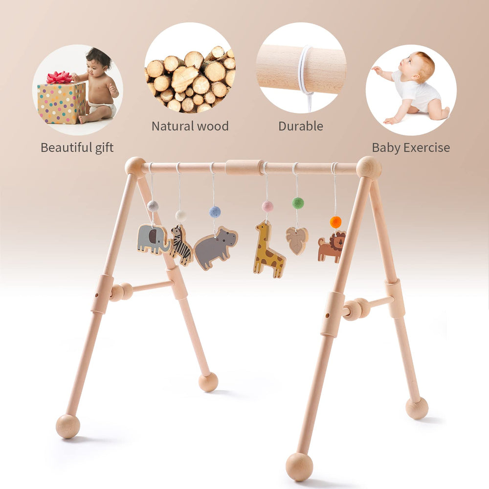 Etucdose elephant toy for baby gym enhances grip and color awareness