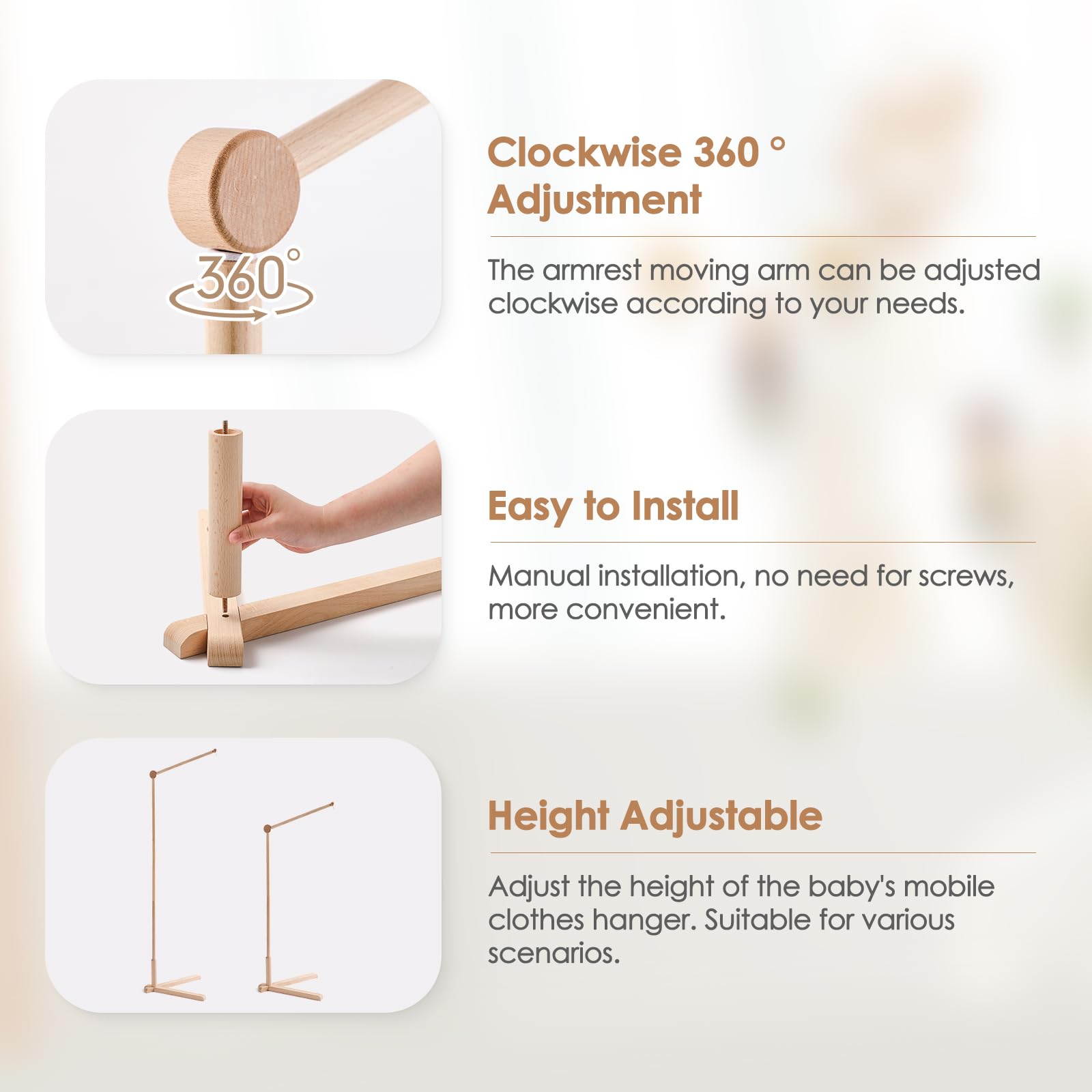 Etucdose duck-foot base provides stable ground contact