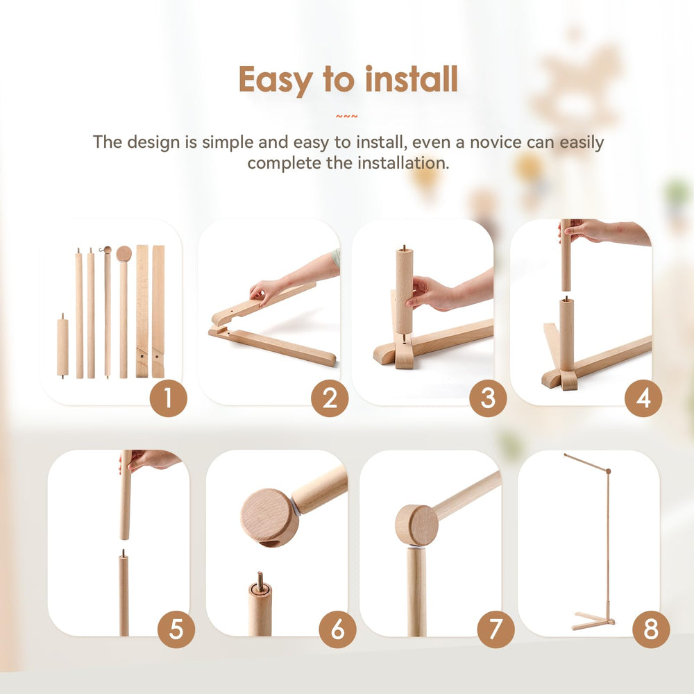 Etucdose natural beech wood arm is non-toxic and smooth