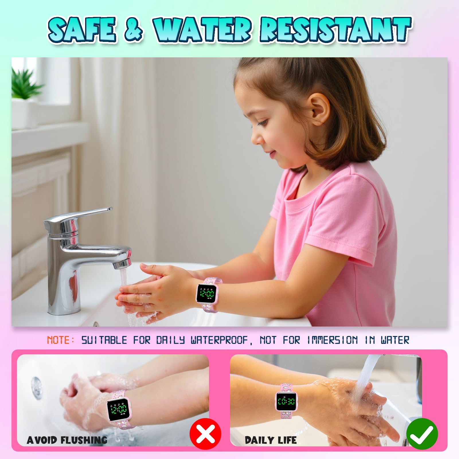 Etuwoe soft silicone strap closeup emphasizes safety and comfort for toddlers.