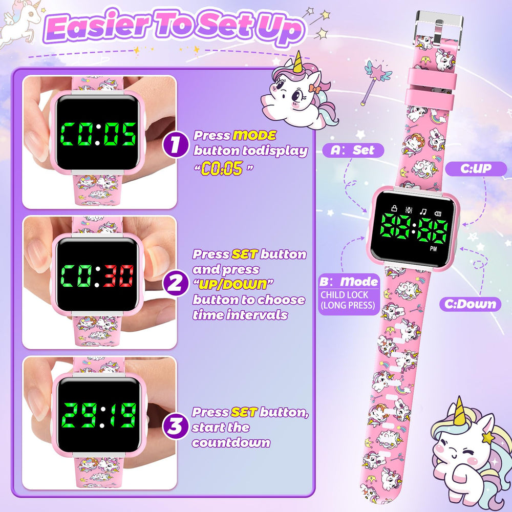 Etuwoe USB-rechargeable potty watch ready in about one hour for quick readiness.