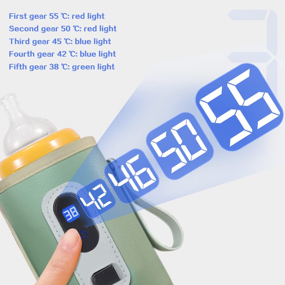 EUBUY bottle warmer for car demonstrates portable warmth during travel