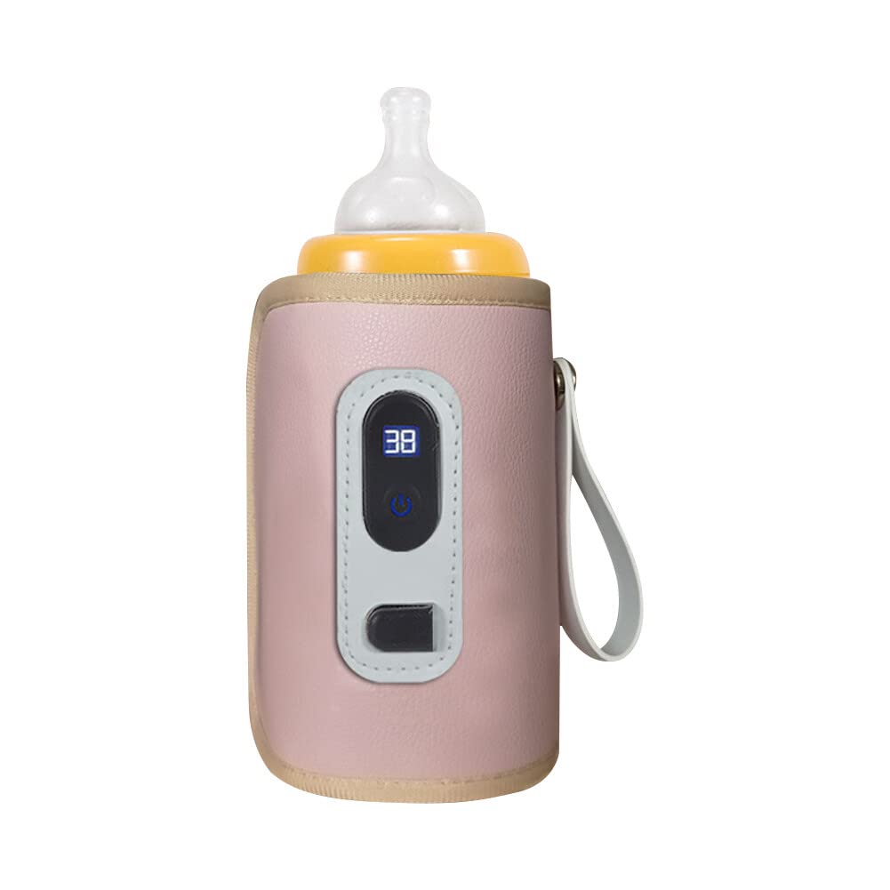 EUBUY baby bottle warmer insulated cover close-up shows soft fabric and even heating