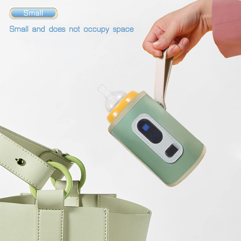 EUBUY travel scene shows warming milk during a car trip