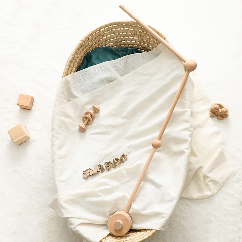 EUBUY crib-mobile-arm in use to soothe and entertain during quiet time