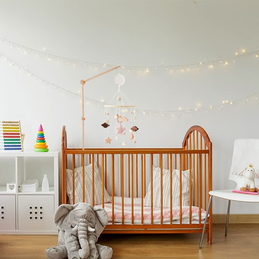 EUBUY clockwork music box option for the crib mobile adds gentle rhythm