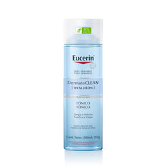 Eucerin Askshy Tonique bottle close-up showing gentle hydration for daily use.