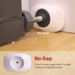 EUDEMON baseboard protection shows wide weight distribution preventing wall marks.