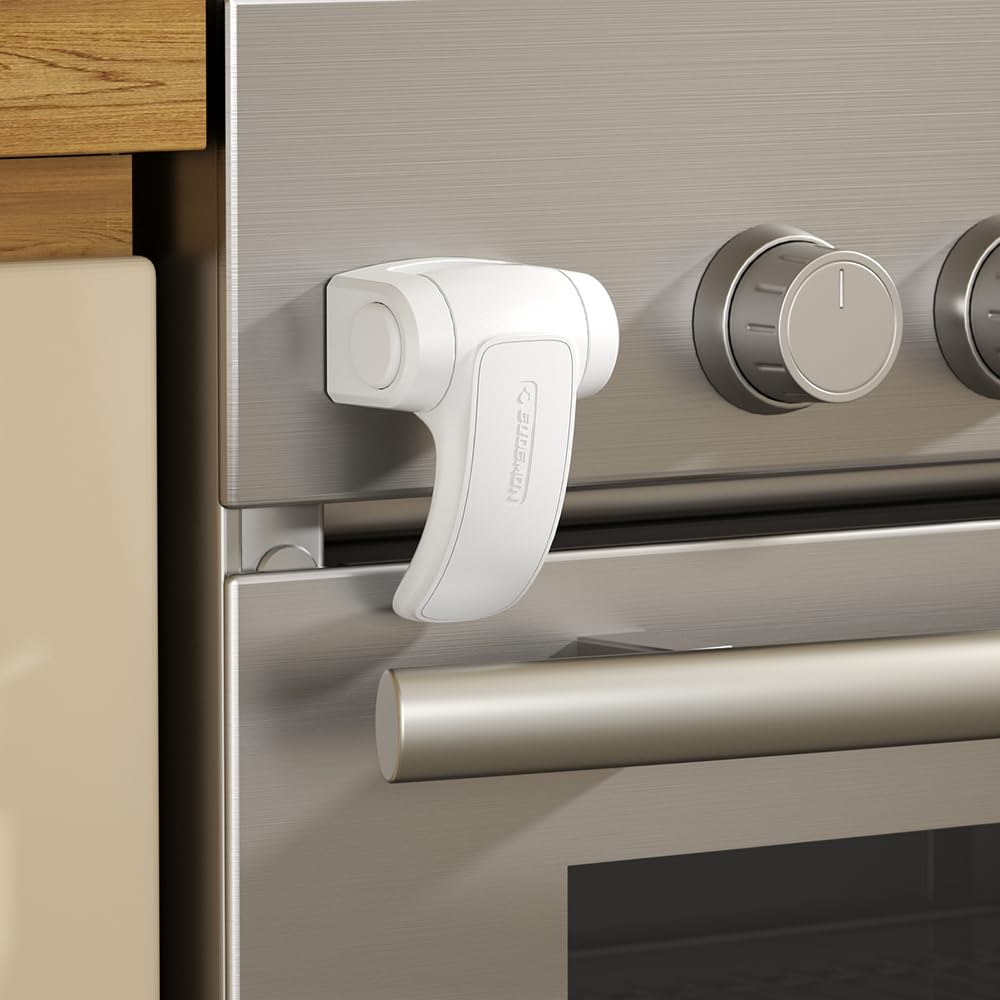 EUDEMON oven lock front view showing discreet safety design