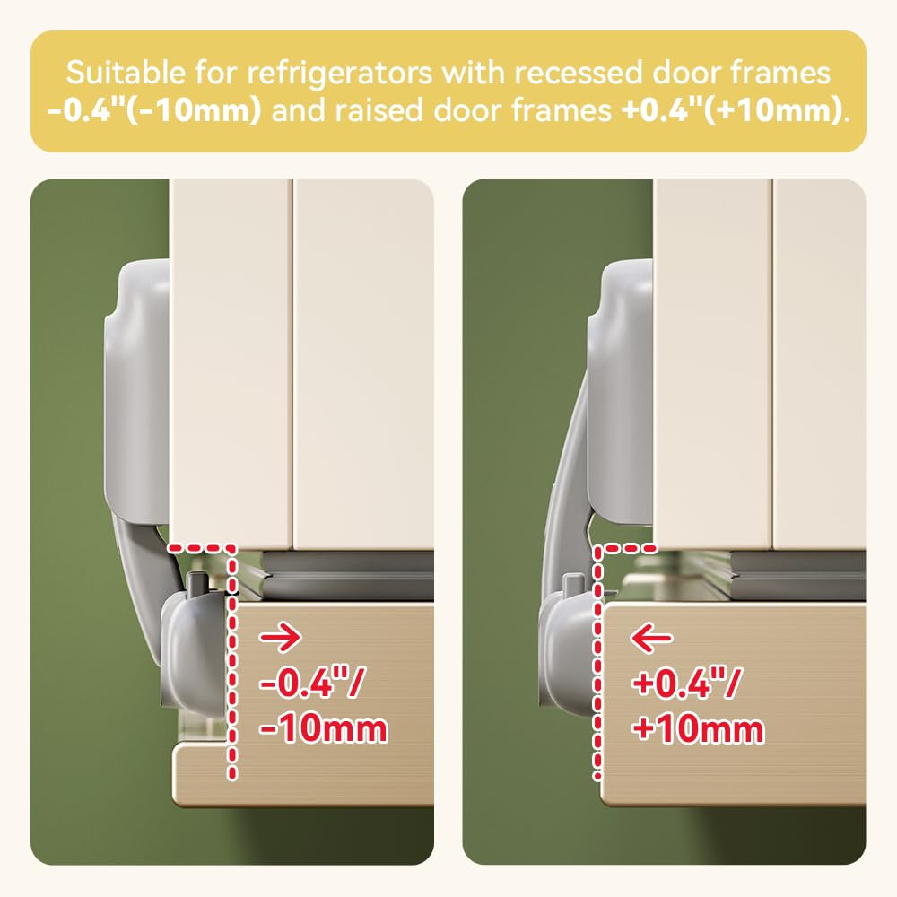 EUDEMON refrigerator lock grey packaging image showcases ready-to-use packaging.