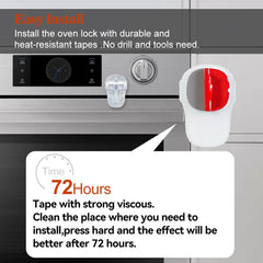 EUDEMON rotate 180 degree lock illustrates simple locking and unlocking