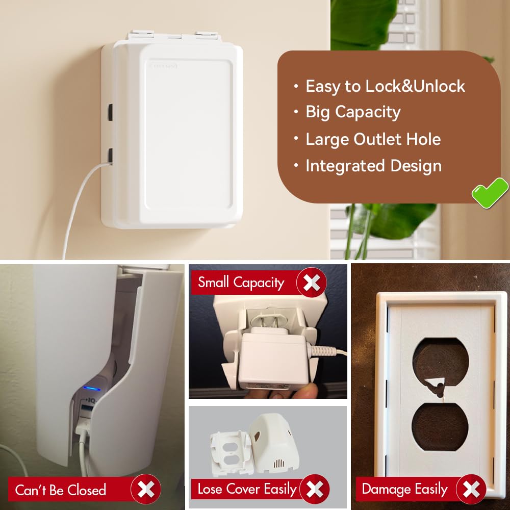 EUDEMON rounded corner safety design reduces accidental bumps around outlets