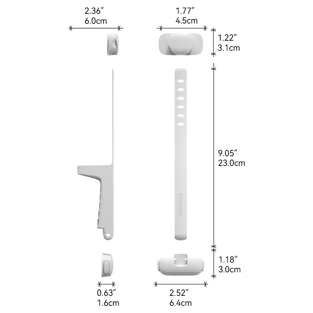 EUDEMON white door prop packaging shows clean, unobtrusive design for modern laundry rooms.