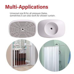 EUDEMON white wall protector viewed from side with soft bumper.