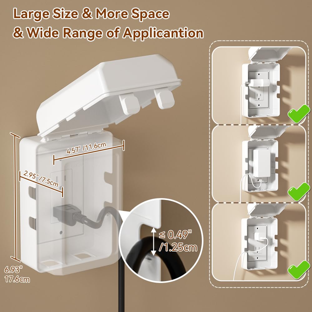 EUDEMON wide side holes accommodate bulky wires for versatile plugs