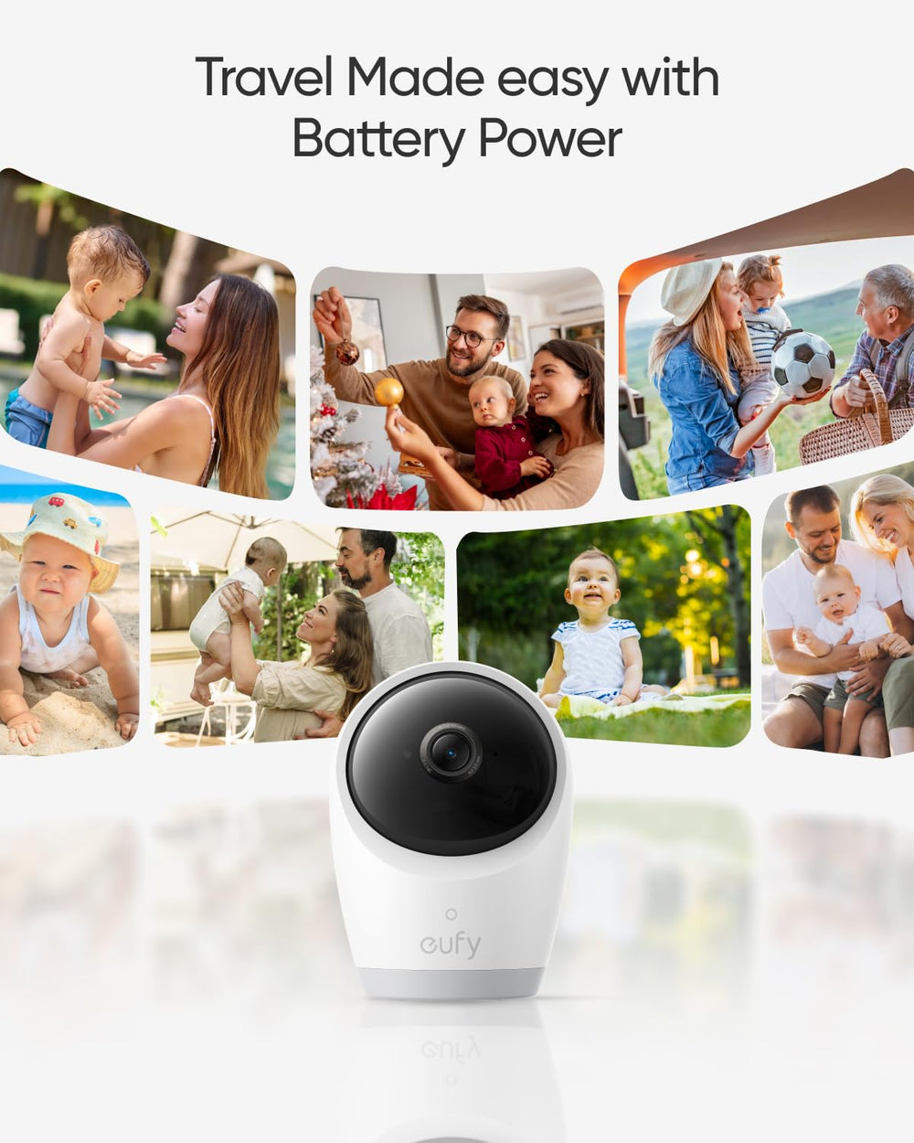 eufy Baby Monitor E20 battery-powered mode enables monitoring during travel or outages