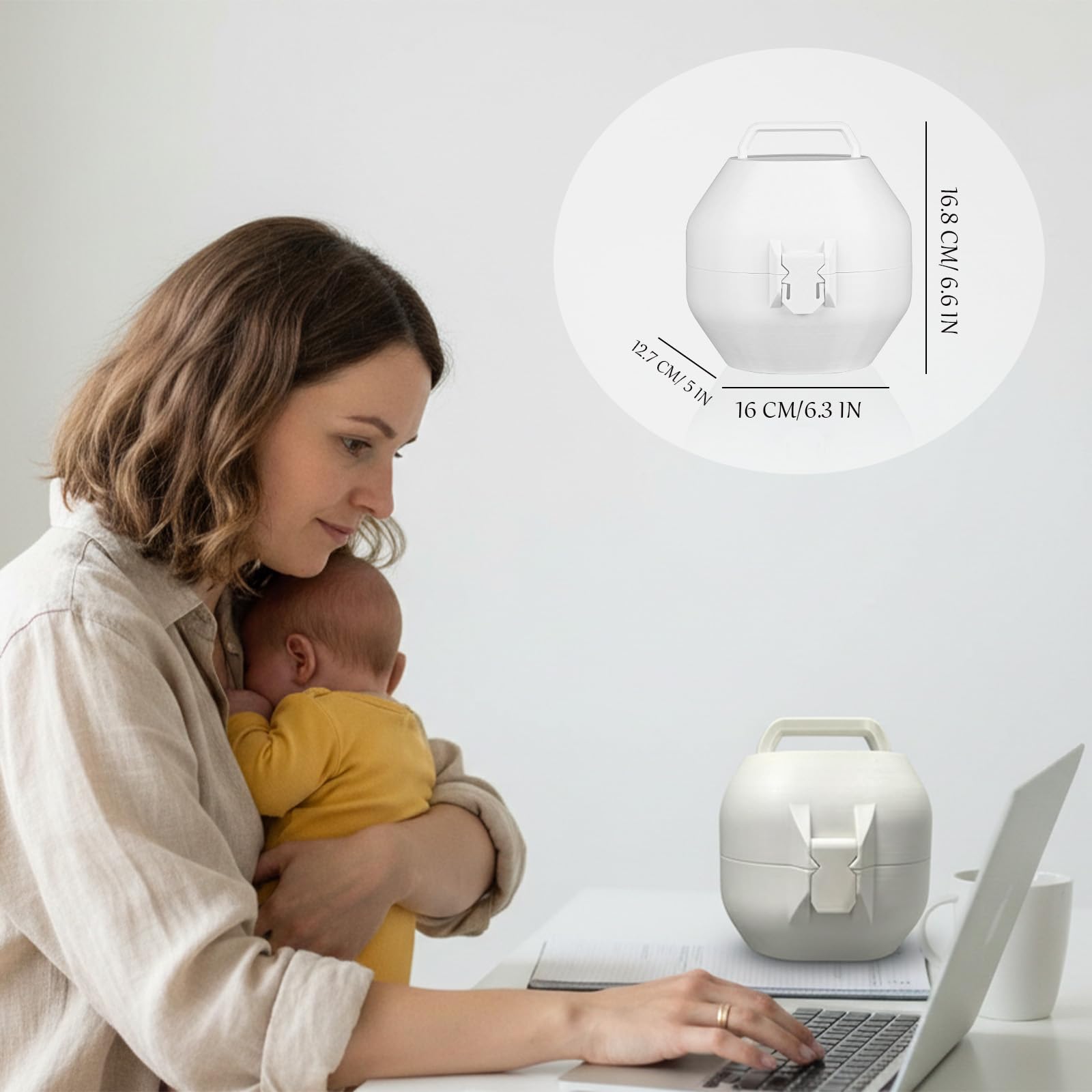 Eufy breast pump case portable handle makes on-the-go pumping trips easier