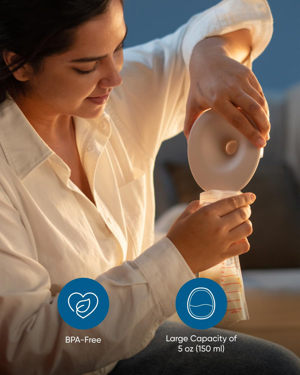 eufy Original Milk Container being washed, dishwasher-safe for easy cleanup.