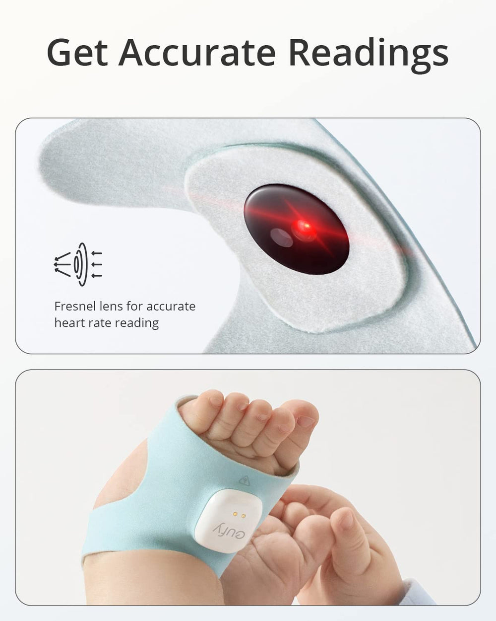 eufy Security app view shows sleep and heart-rate data for quick checks