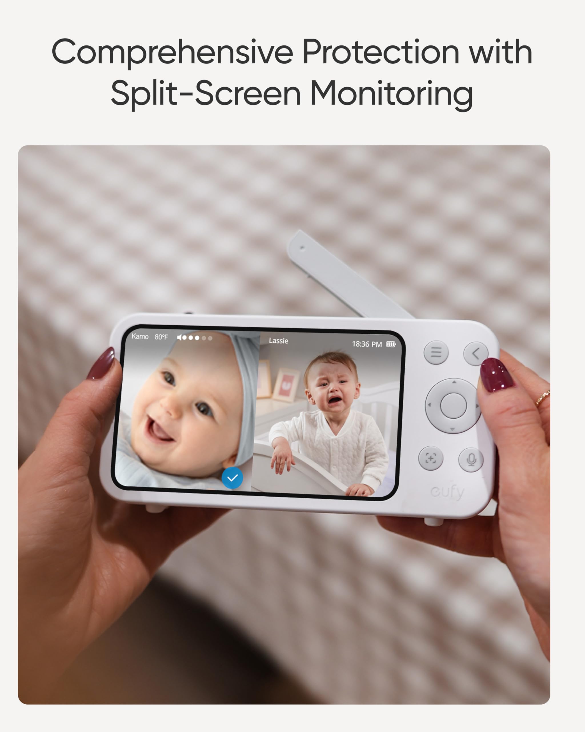 eufy Security E20 night vision reveals baby’s sleep in low light