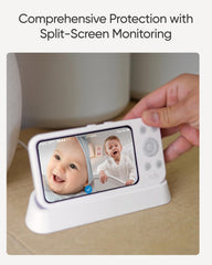eufy Security E21 Add-On night vision shows baby's room clearly in darkness