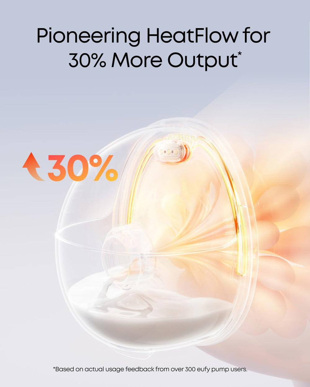 eufy Security heated breast pump S1 smart-pumping mode optimizes rhythm for efficiency.