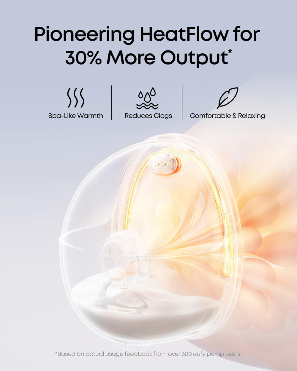 eufy Security heatflow warming technology at work in pump
