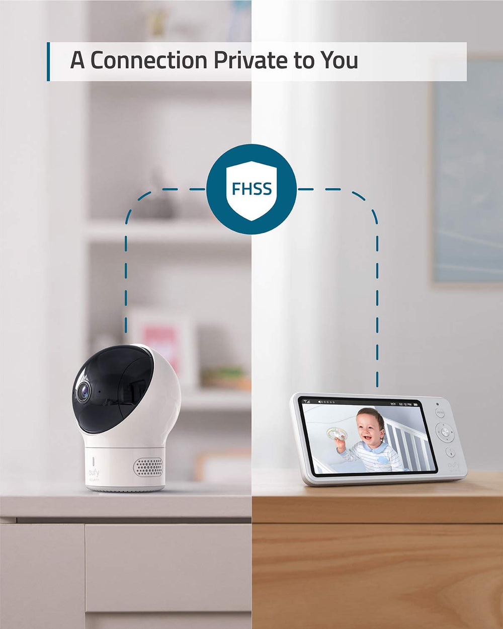 eufy Security Spaceview E110 2-way audio and lullaby lets you soothe from afar.