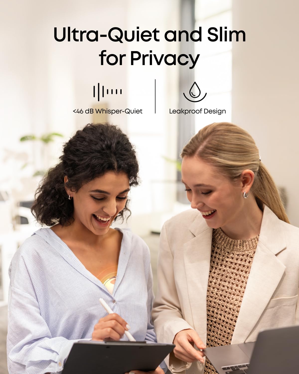 eufy Security ultra-slim quiet design for discreet use