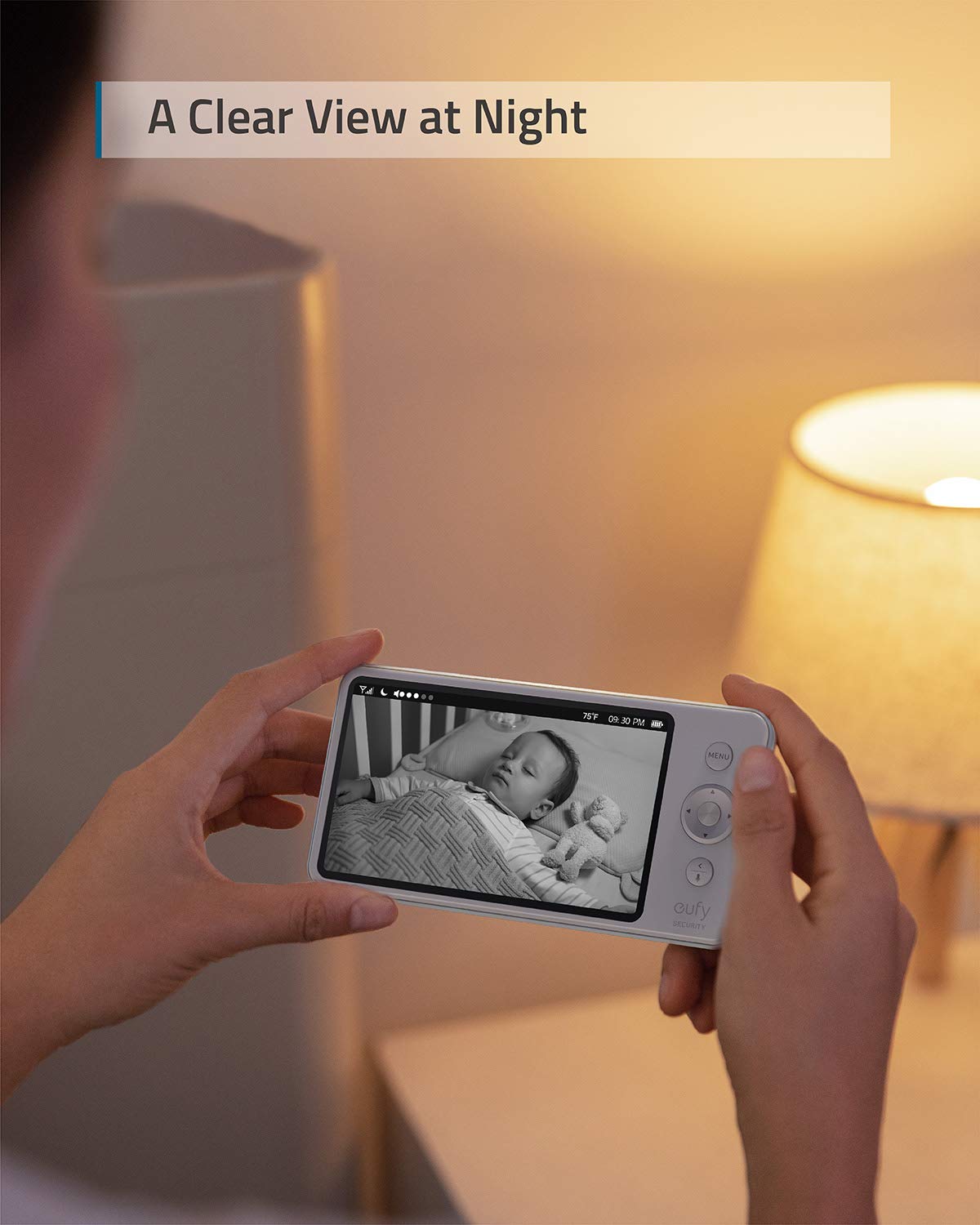 eufy Security Video Baby Monitor 720P instant alerts for quick caregiver responses
