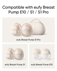 eufy sizing inserts comfort-fit silicone visuals ensure gentle seal and enhanced pumping comfort.