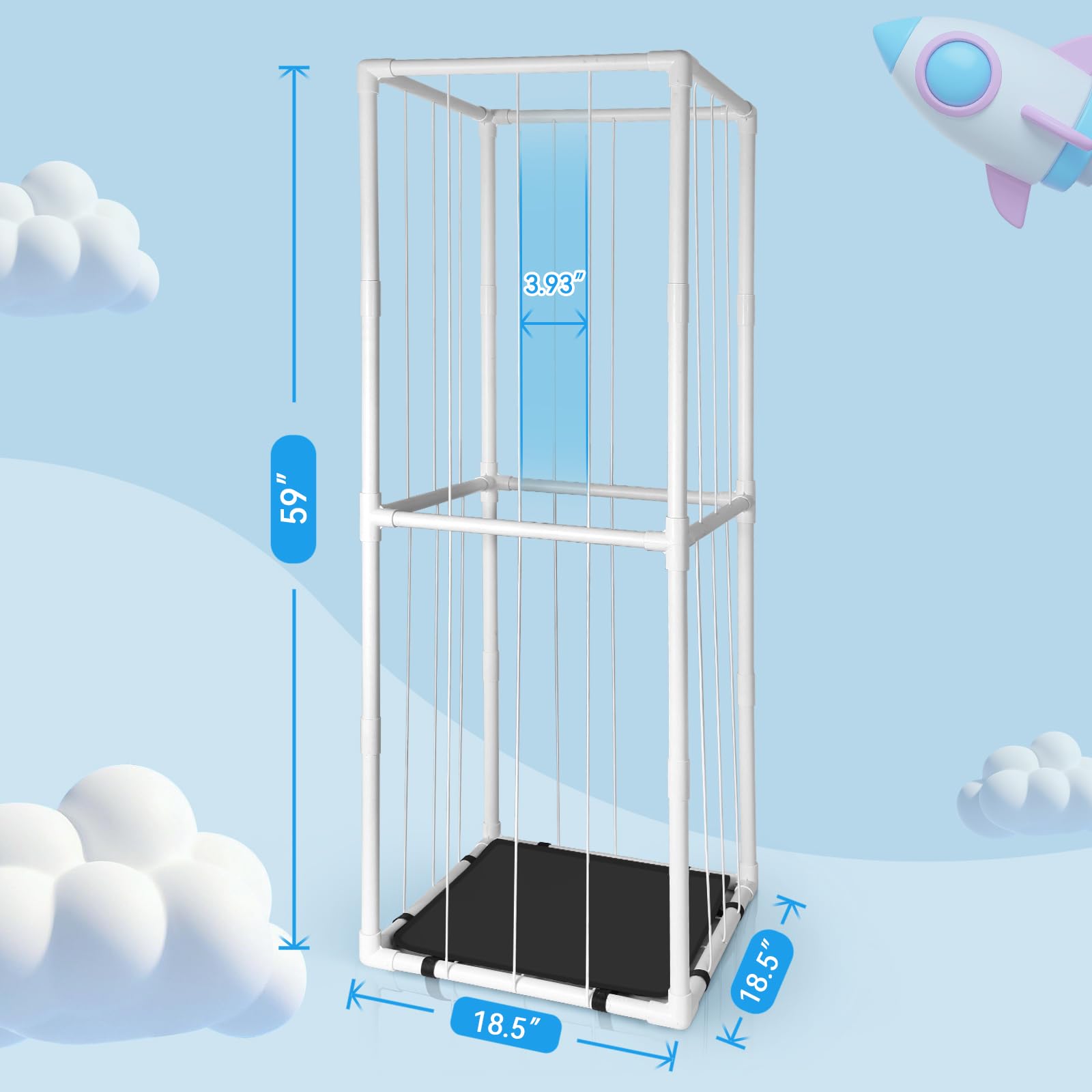EULXSUD stuffed animal zoo storage shelf organizes toys for tidy playrooms.