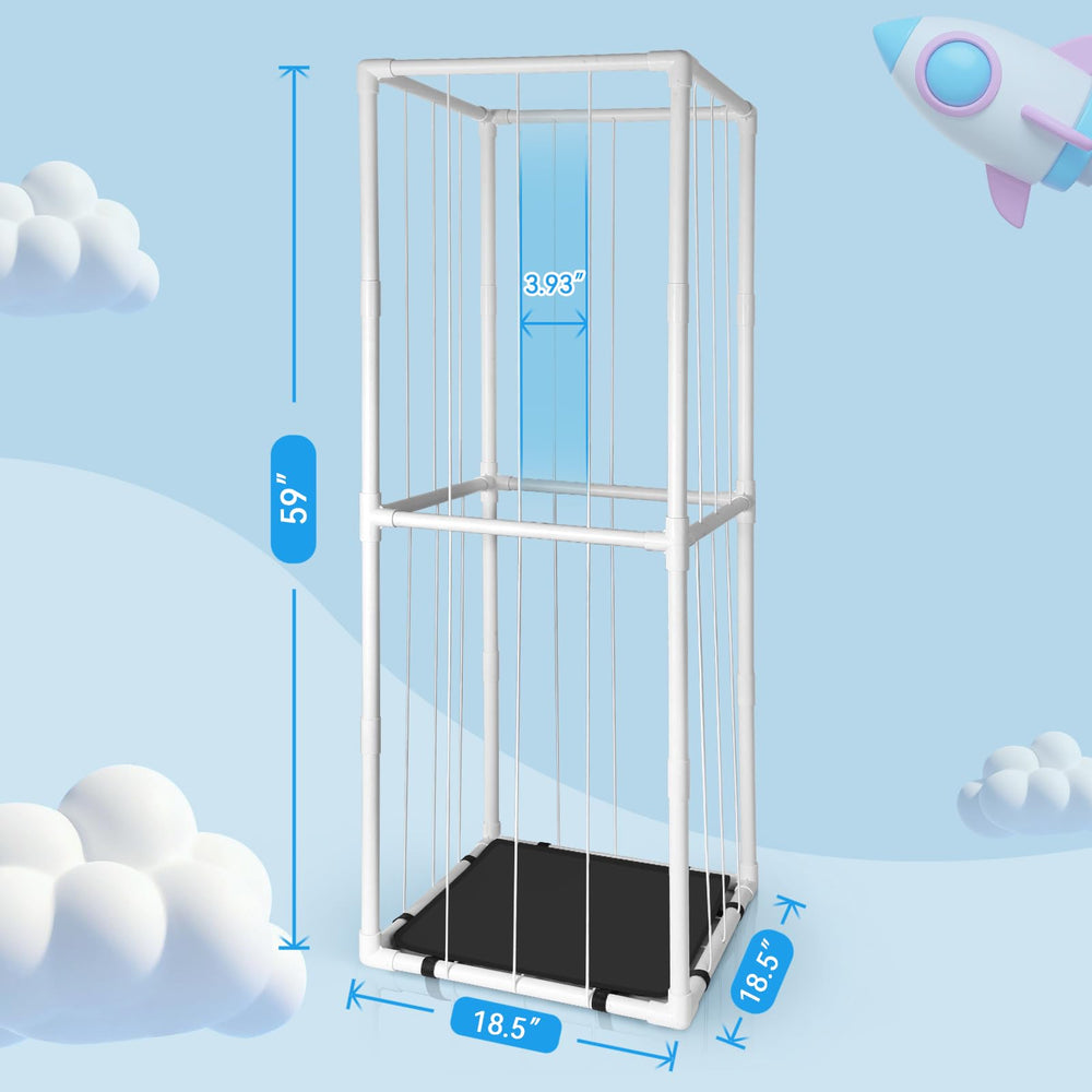 EULXSUD stuffed animal zoo storage shelf organizes toys for tidy playrooms.