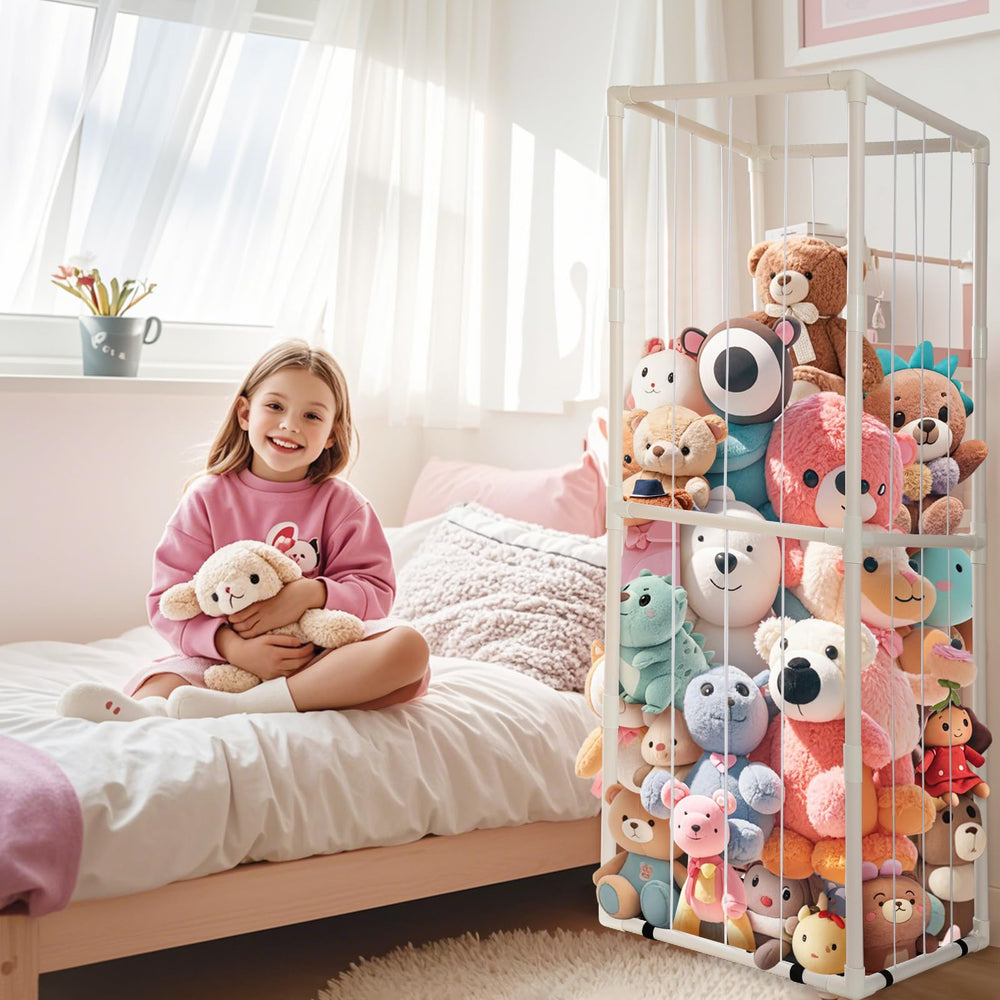 EULXSUD stuffed animal zoo storage zoo-keeper play emphasizes storytelling and routines.