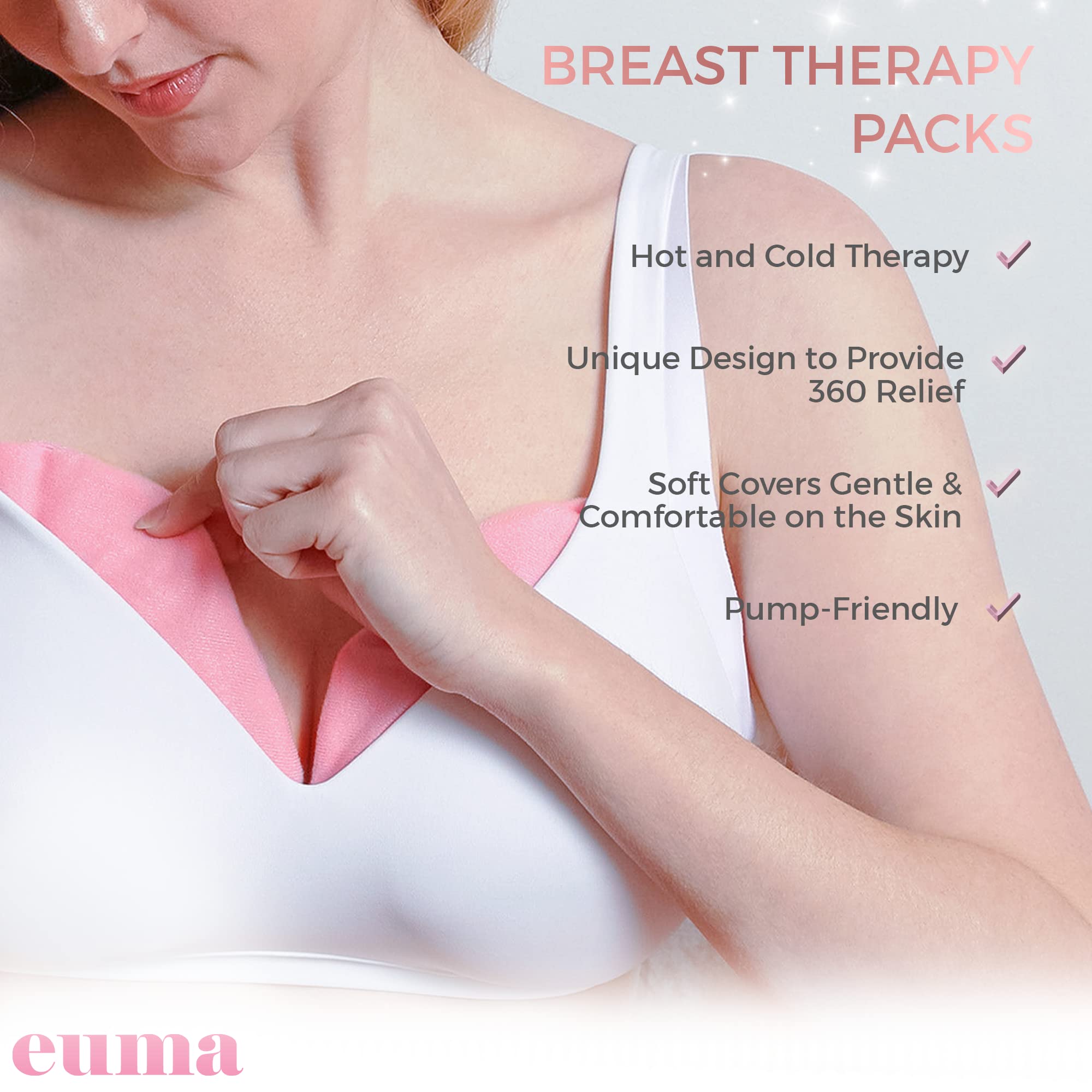 Euma Love portable breast massager for on-the-go support