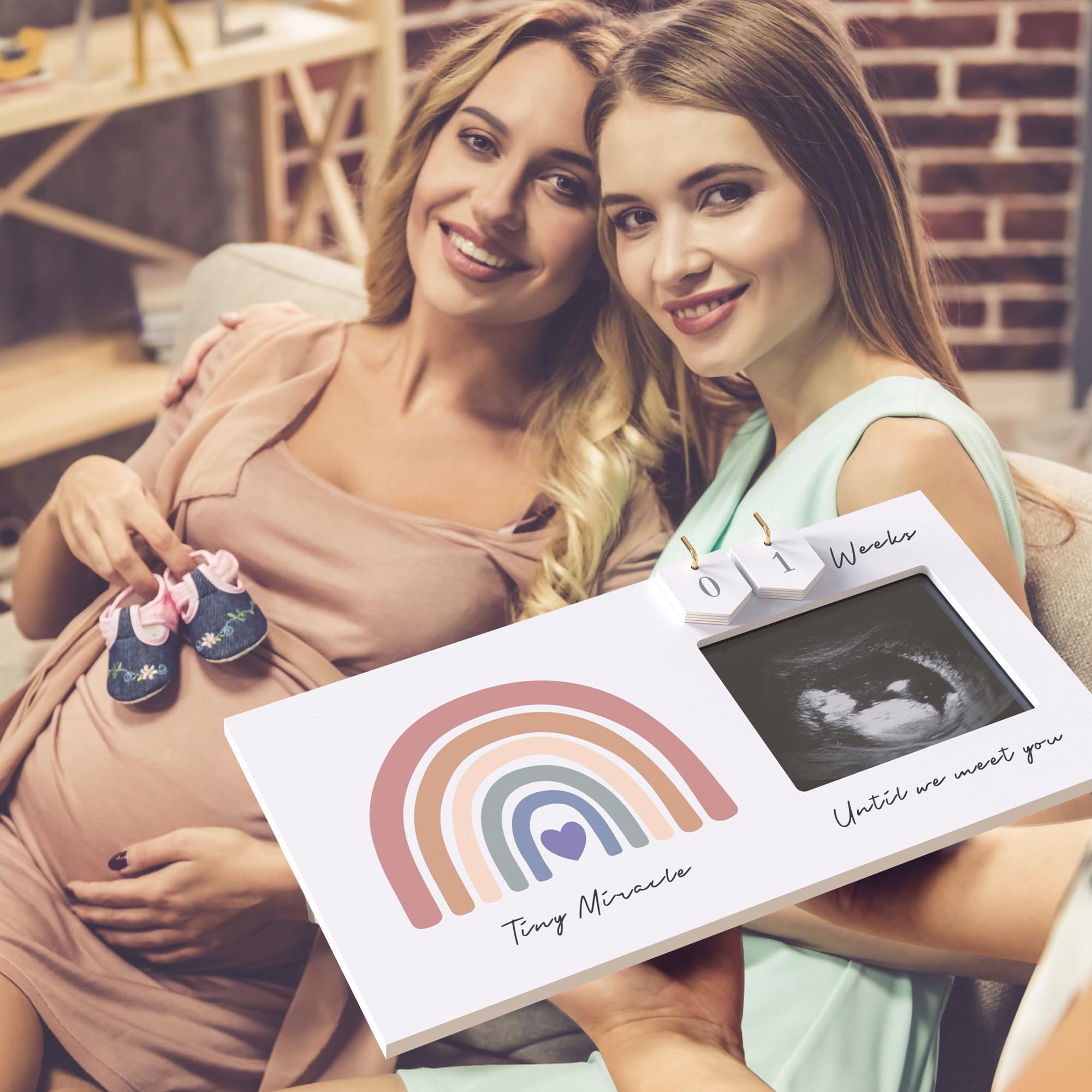 EURSET high-quality MDF frame with glass cover preserves ultrasound memories beautifully