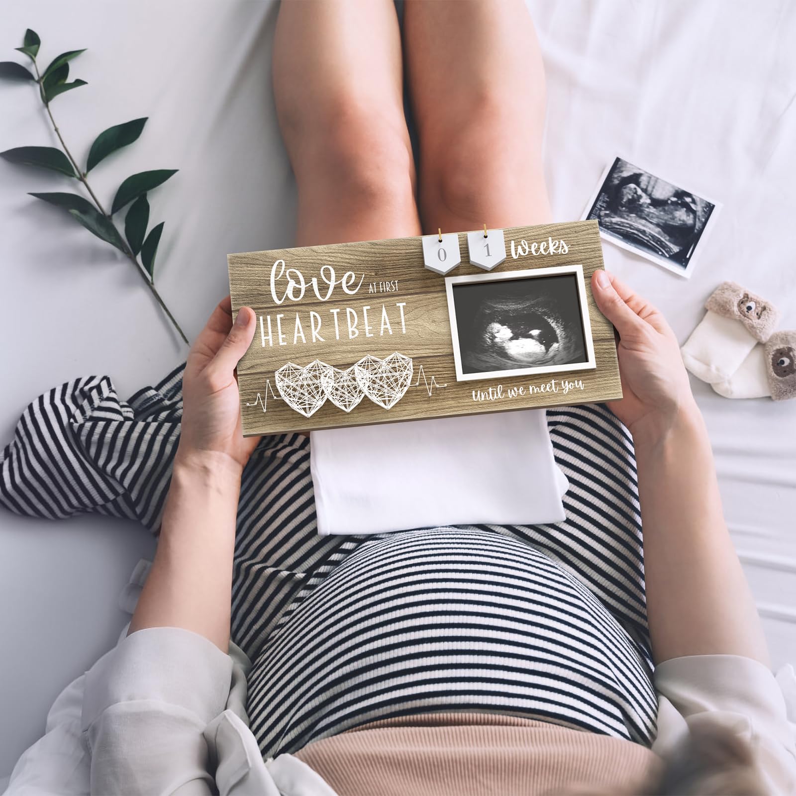 EURSET ultrasound photo frame 4x3 insert emphasizes precious memory for family keepsake